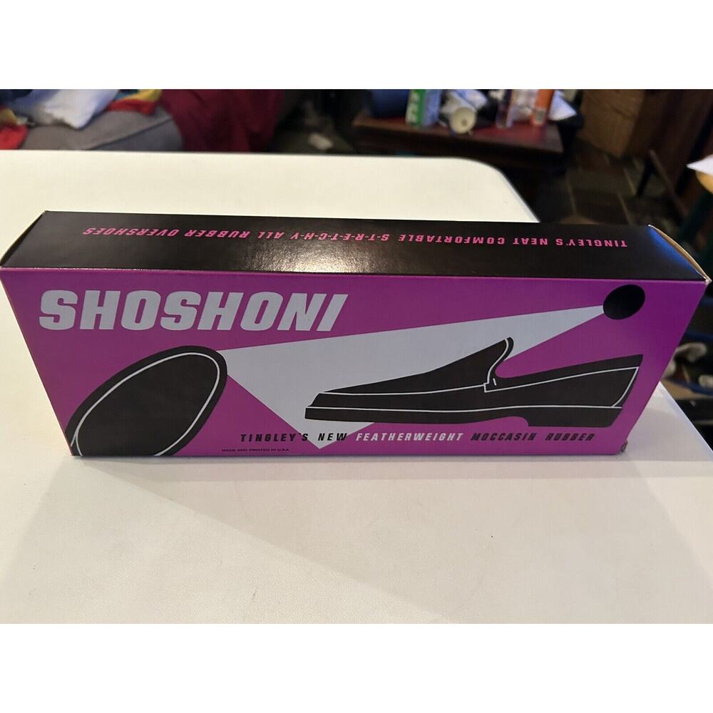 Tingley Shoshone Size 10/11.5 Black Pouch Rubber Rain Overshoe NOS